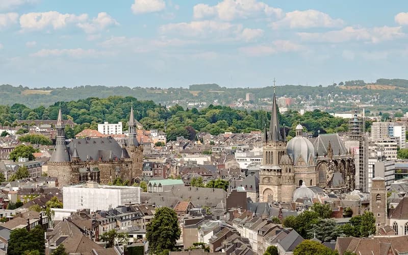 Aachen cathedral Dom old town