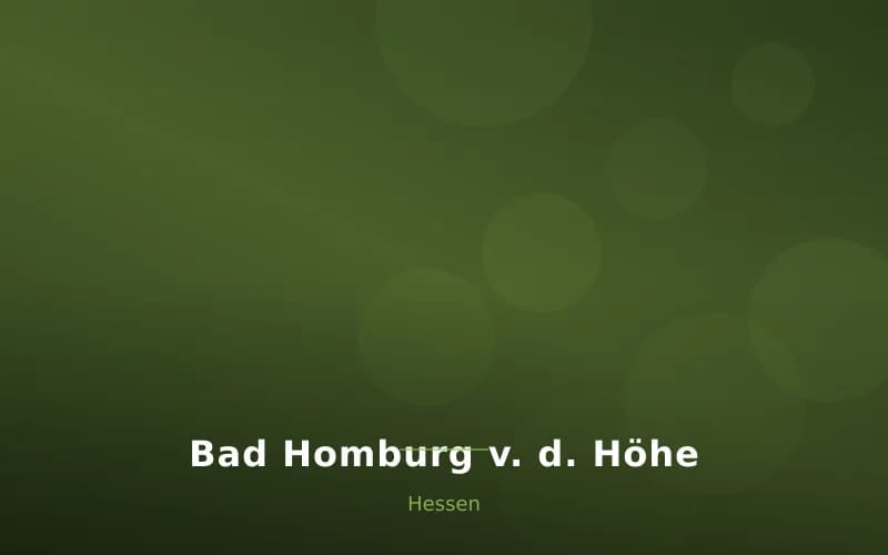 Bad Homburg v. d. Höhe – Stadtansicht Hessen