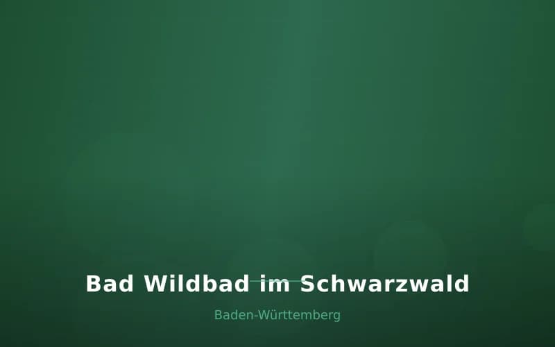 Bad Wildbad im Schwarzwald – Stadtansicht Baden-Württemberg