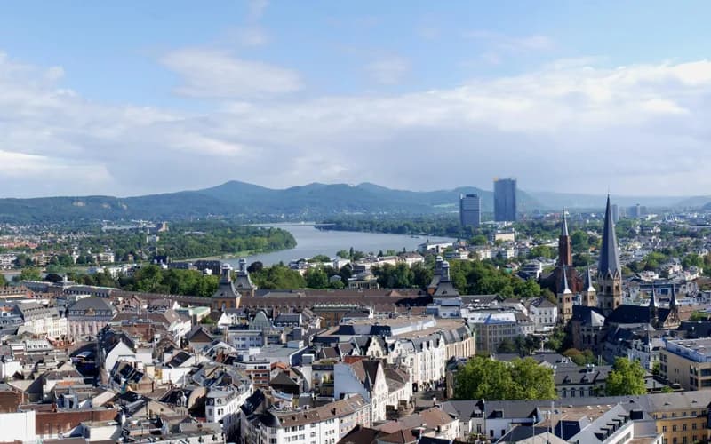Bonn Rhine old town Münster