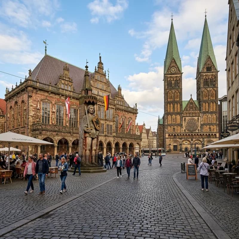Bremen Rathaus Roland Marktplatz