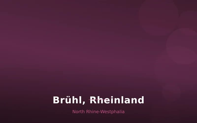 Brühl, Rheinland – Stadtansicht North Rhine-Westphalia