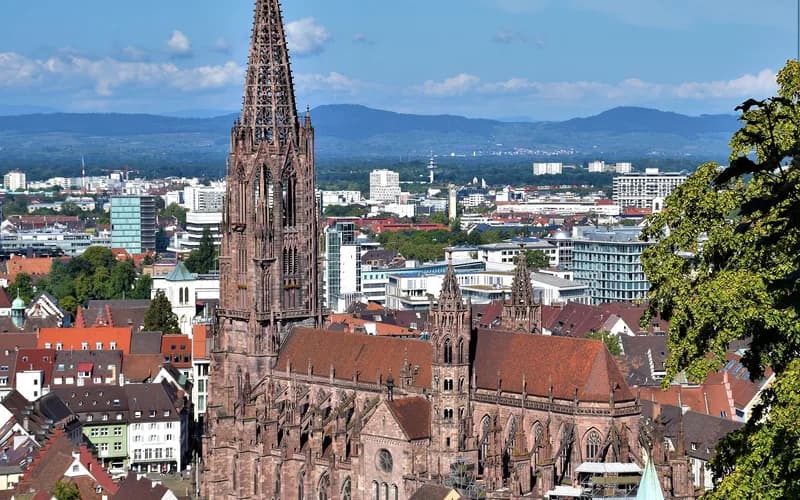 Freiburg Münster Black Forest city view