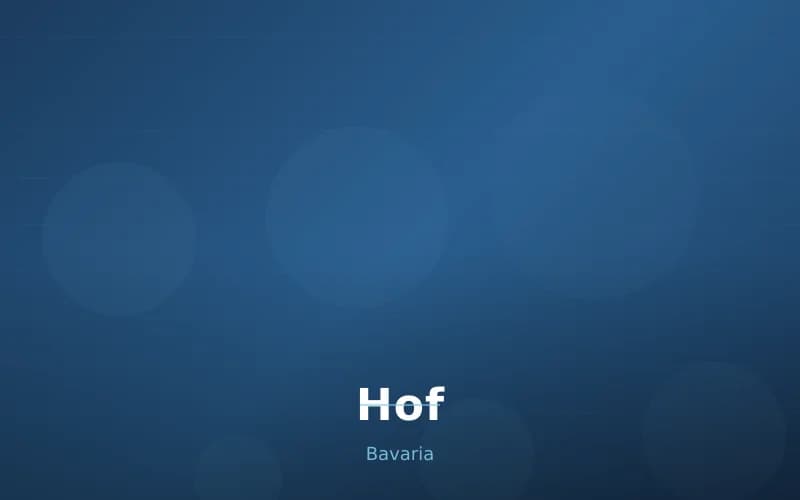 Hof – Stadtansicht Bavaria