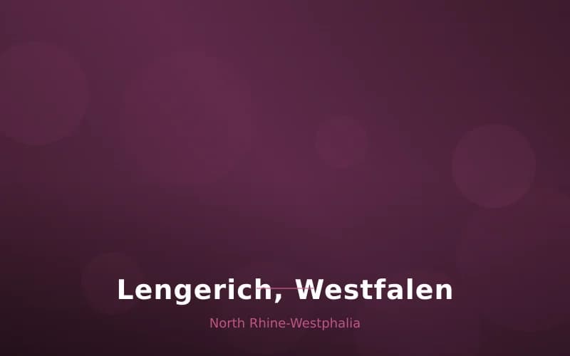 Lengerich, Westfalen – Stadtansicht North Rhine-Westphalia