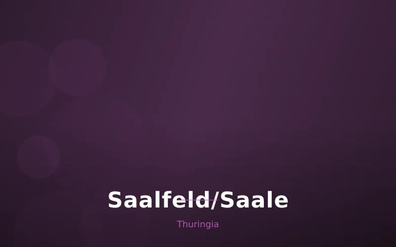 Saalfeld/Saale – Stadtansicht Thuringia