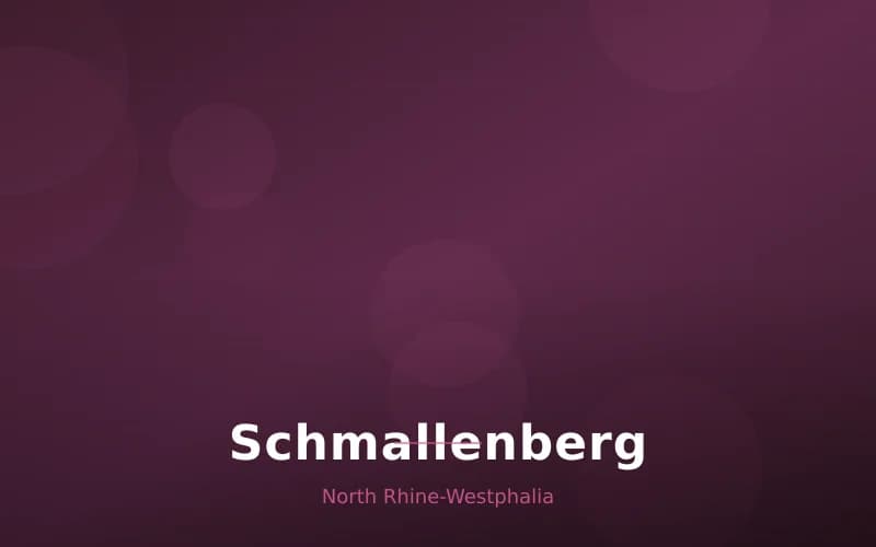 Schmallenberg – Stadtansicht North Rhine-Westphalia