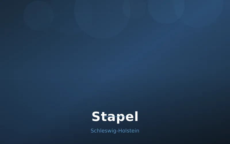 Stapel – Stadtansicht Schleswig-Holstein