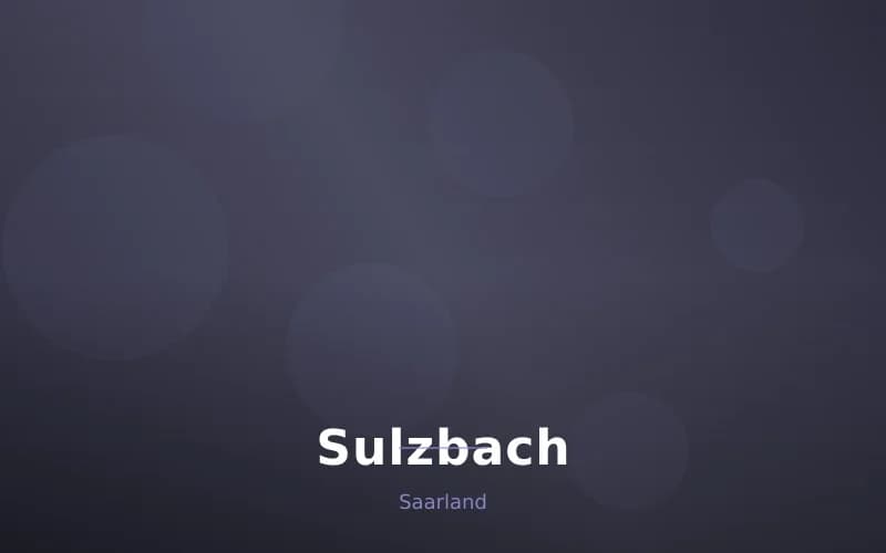 Sulzbach – Stadtansicht Saarland