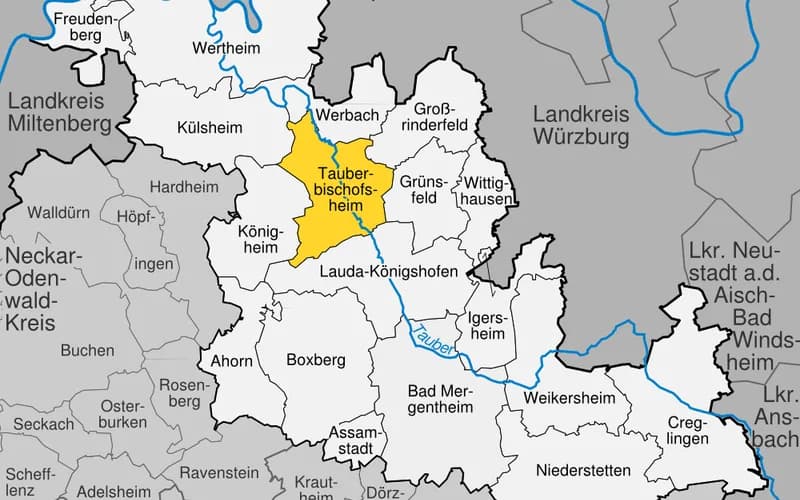 Tauberbischofsheim – Stadtansicht Baden-Württemberg