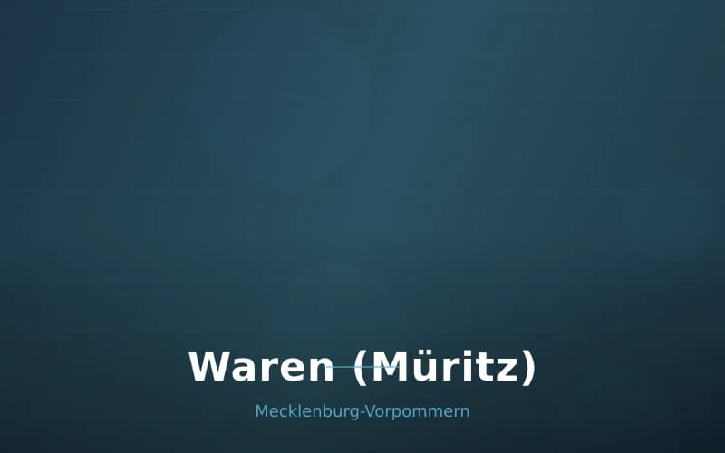 Waren (Müritz) – Stadtansicht Mecklenburg-Vorpommern