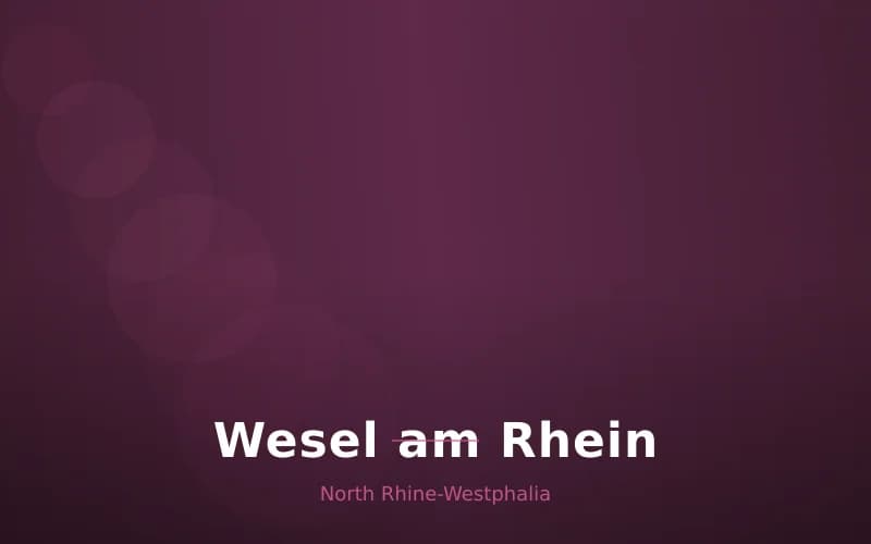 Wesel am Rhein – Stadtansicht North Rhine-Westphalia