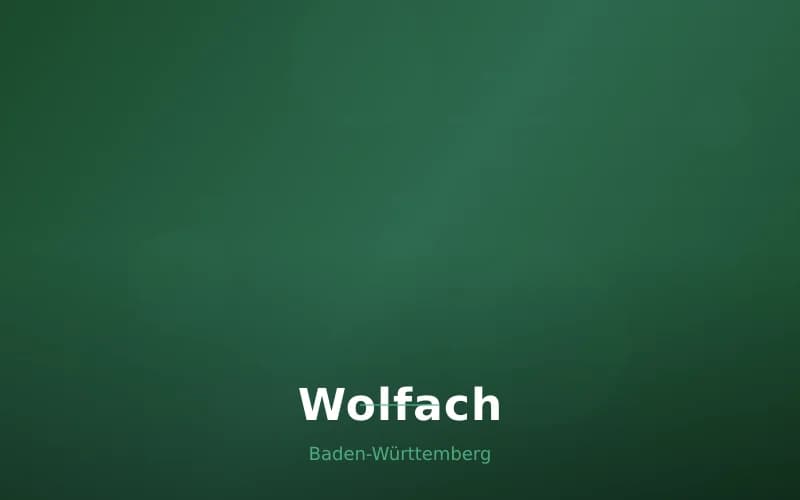 Wolfach – Stadtansicht Baden-Württemberg