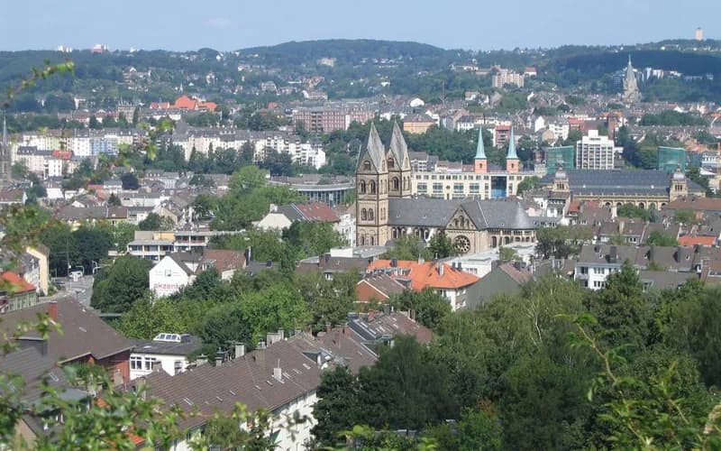 Wuppertal Schwebebahn city view