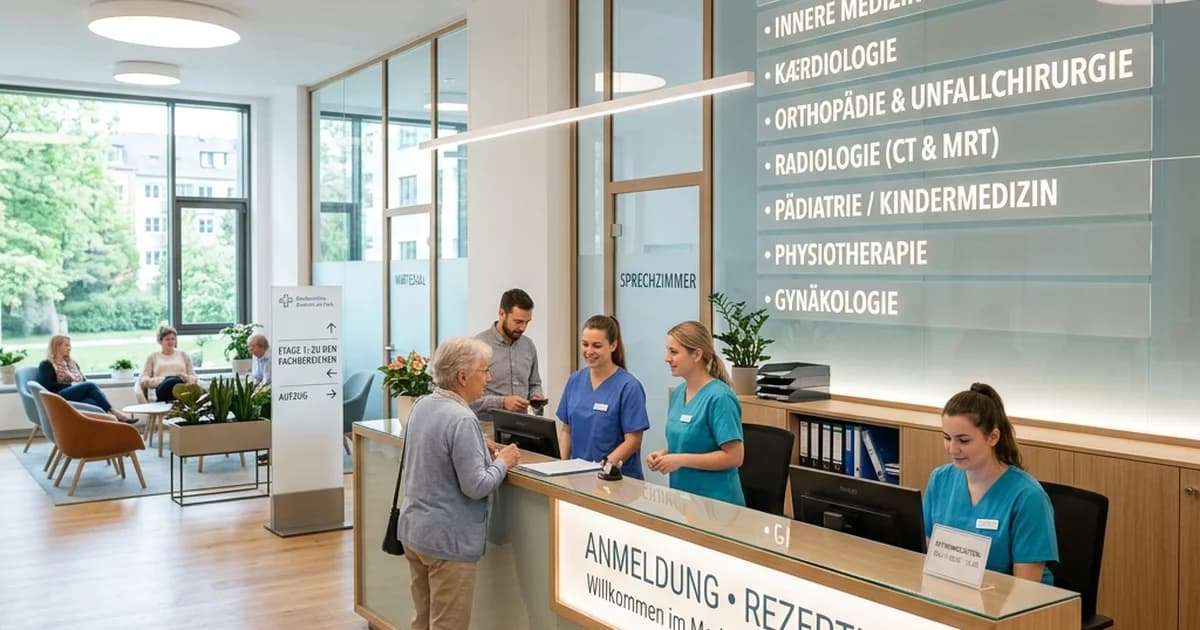 Medizinisches Versorgungszentrum mit verschiedenen Fachbereichen