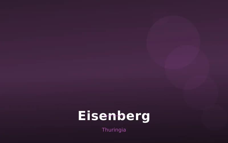 Eisenberg – Stadtansicht Thuringia