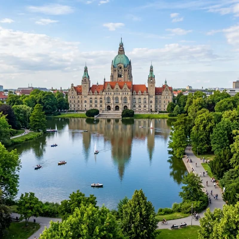Hannover Neues Rathaus Maschsee