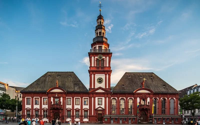 Mannheim water tower baroque palace