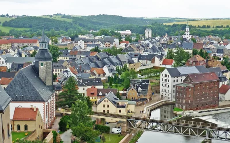 Rochlitz – Stadtansicht Saxony
