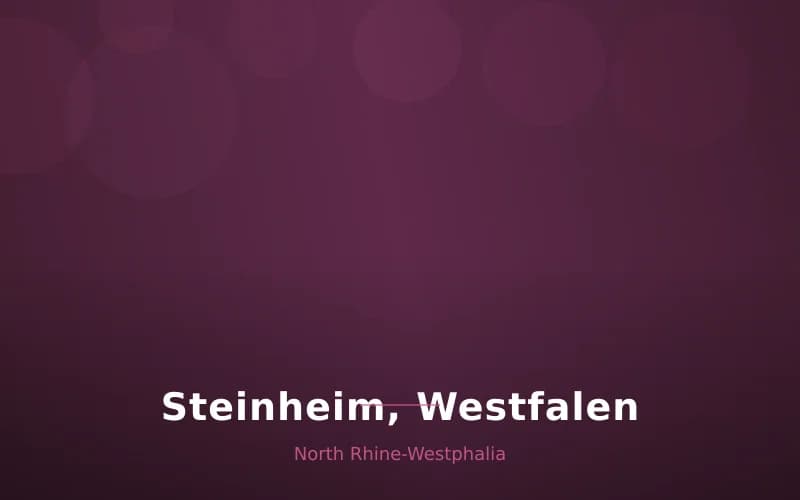 Steinheim, Westfalen – Stadtansicht North Rhine-Westphalia