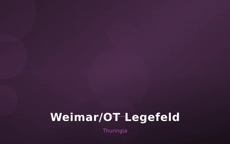 Weimar/OT Legefeld – Stadtansicht Thuringia