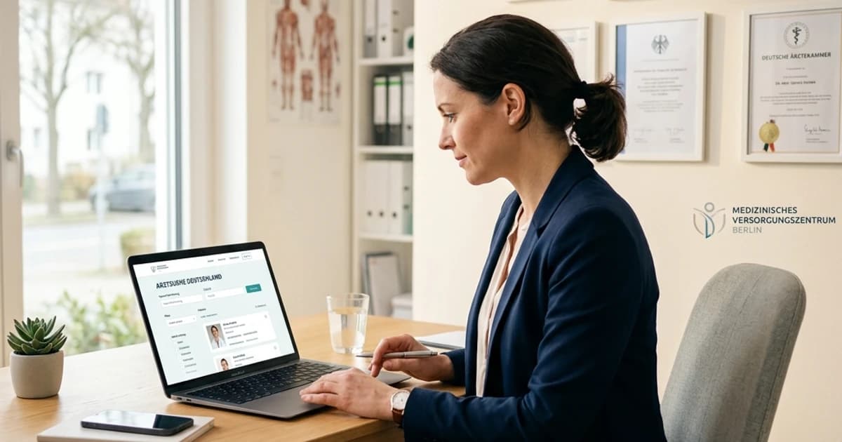 Arztsuche in Deutschland über ein digitales Gesundheitsverzeichnis